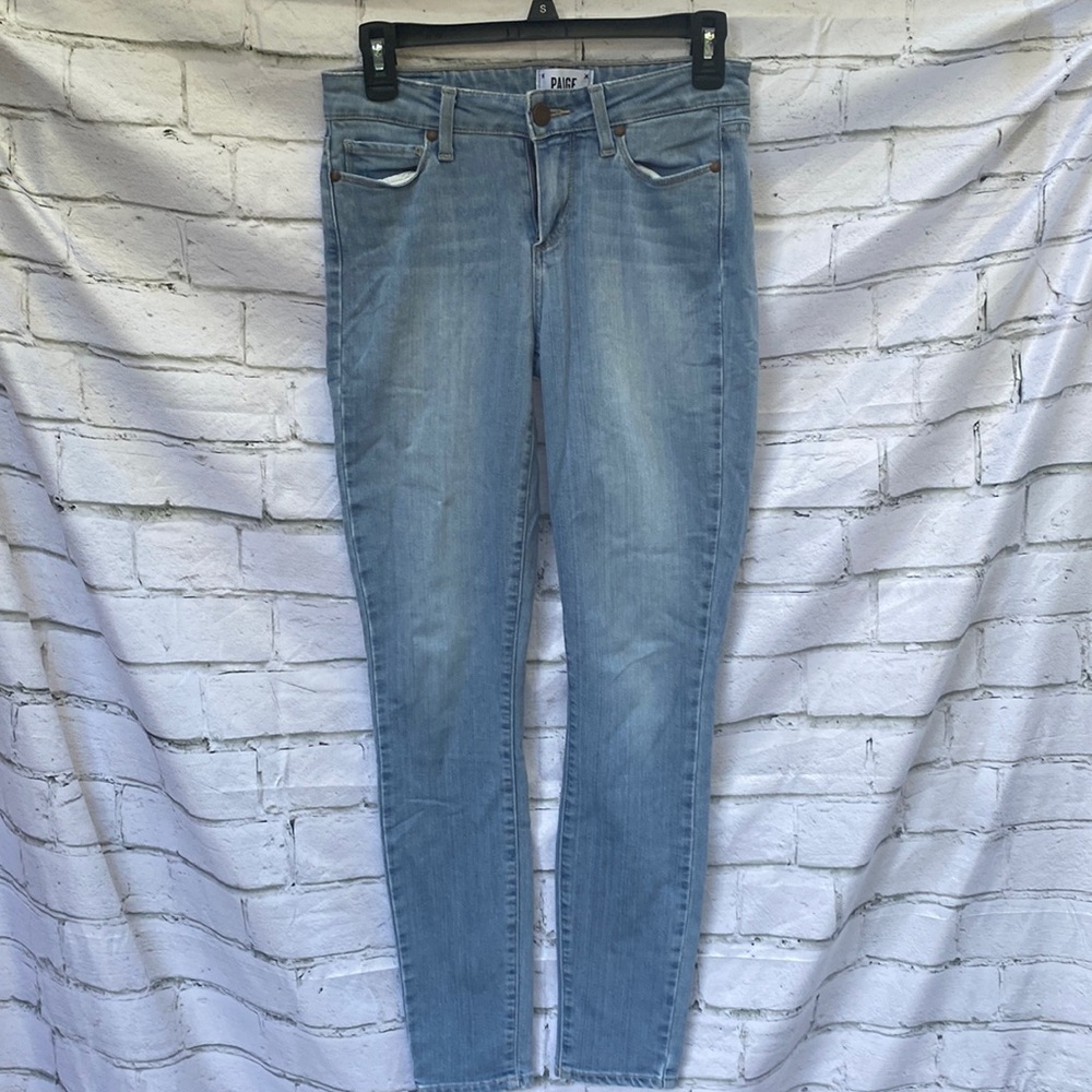 Paige Verdugo ankle soft skinny jeans light wash